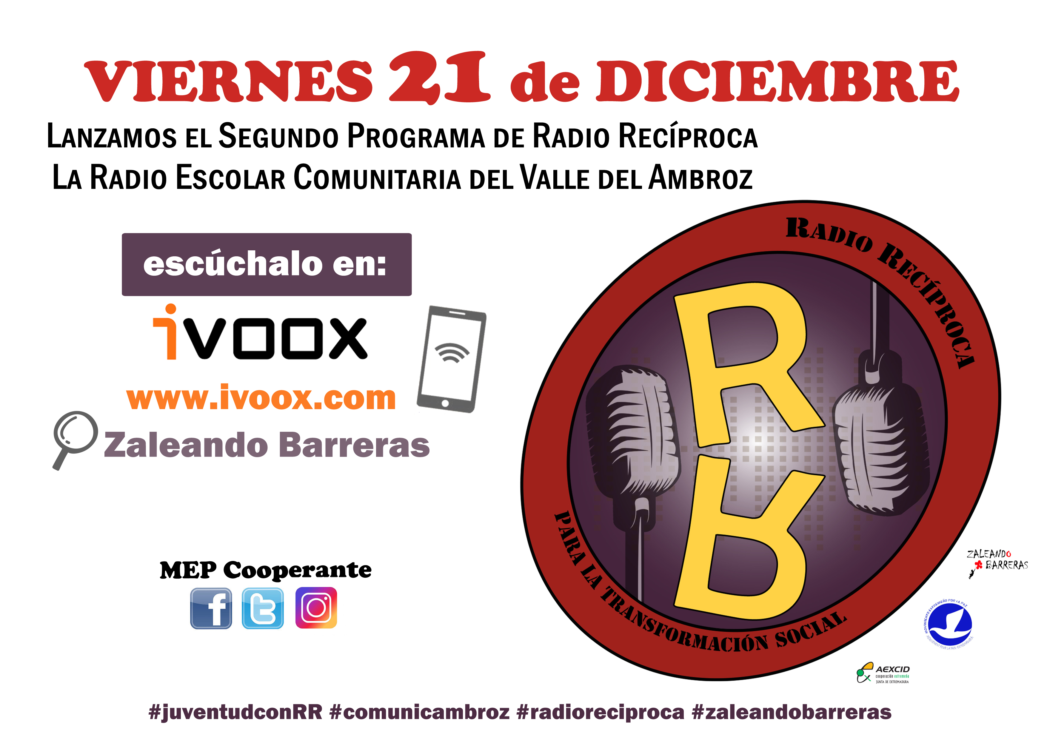 2º PROGRAMA de RADIO RECÍPROCA  Viernes 21 de Diciembre